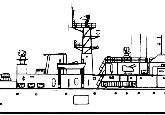 Корабль NMS Vice-Amiral Constantin Balescu F-274 [Cosar class Minelayer] - чертежи, габариты, рисунки
